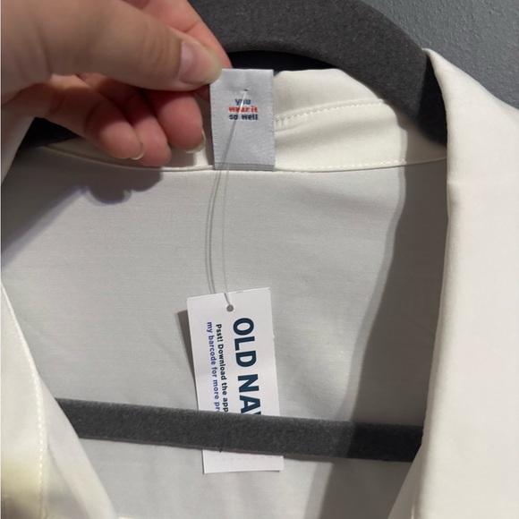 NWT Old Navy white business casual button up size XL - Picture 3 of 5